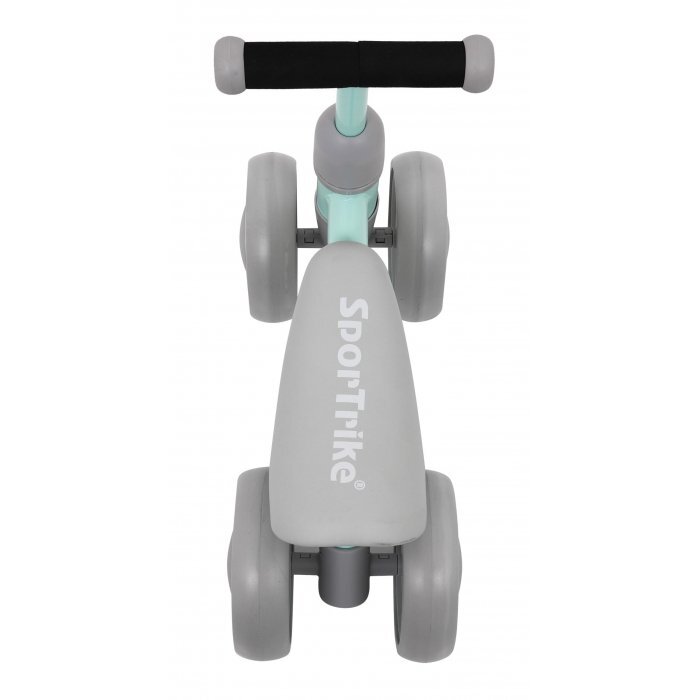 SporTrike Ride-On pentru copii fara pedale cu 4 roti din plastic verde de la 1 an inaltime pana la sezut 24 cm greutate maxima admisa 25 kg