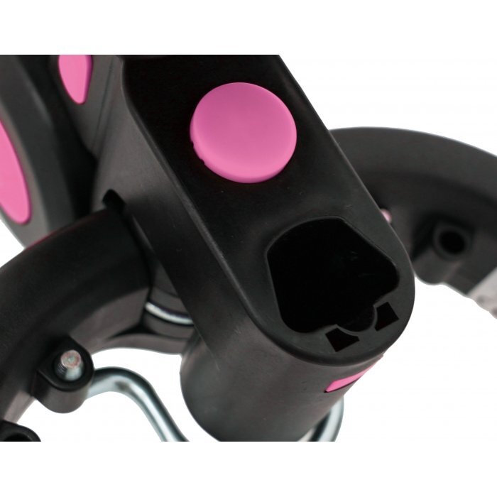 SporTrike Tricicleta pentru copii Roz 3 in 1 cu pedale roti din cauciuc scaun reglabil in 2 trepte suport pahar maner reglabil pe inaltime si detasabil