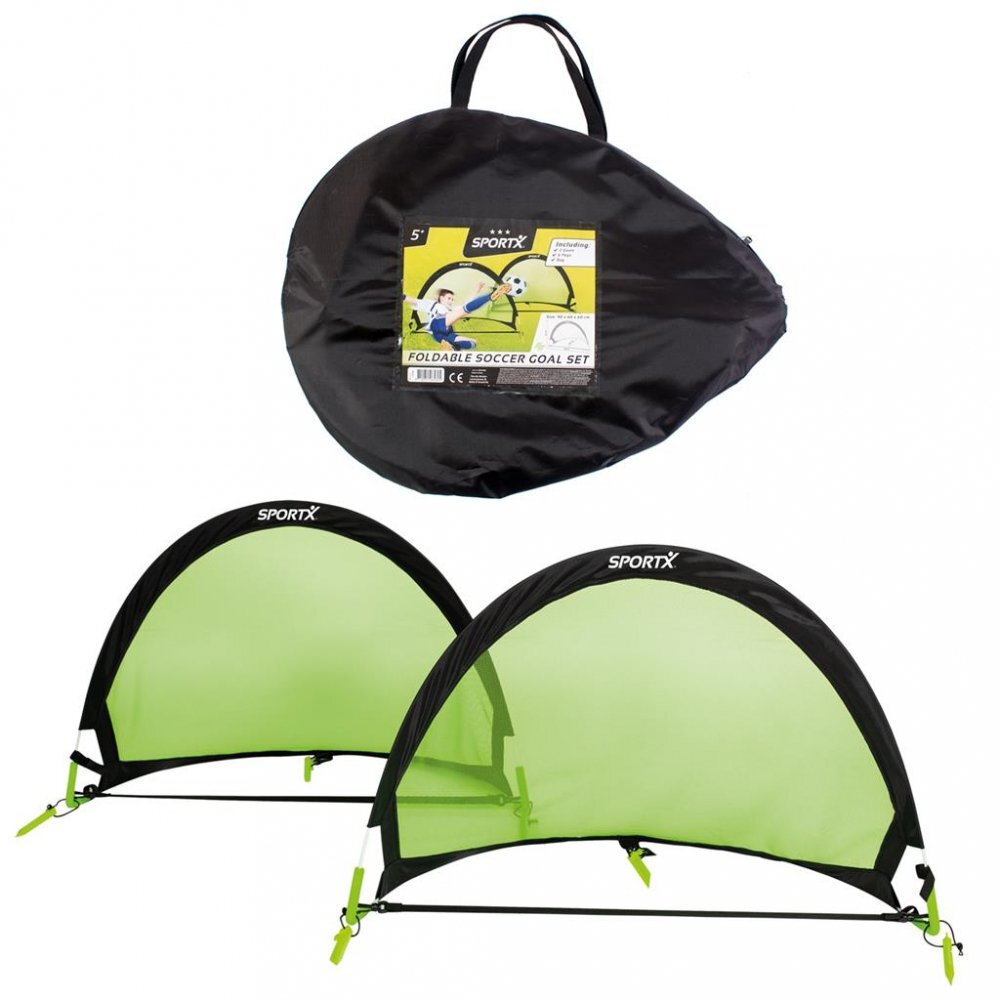 SportX Set 2 porti de fotbal pliabile pentru copii
