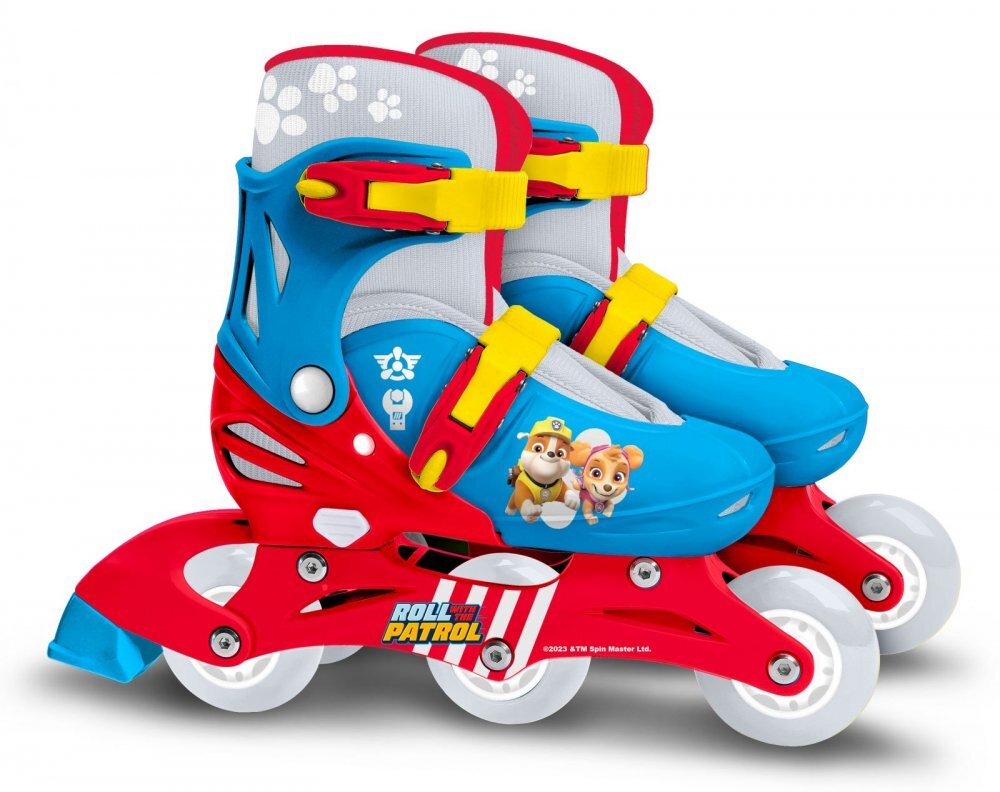Stamp Role pentru copii cu roti din PVC si sistem de reglare model Paw Patrol masura 27-30