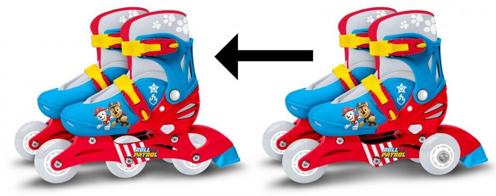 Stamp Role pentru copii cu roti din PVC si sistem de reglare model Paw Patrol masura 27-30