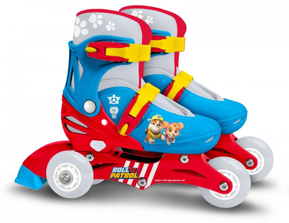 Stamp Role pentru copii cu roti din PVC si sistem de reglare model Paw Patrol masura 27-30