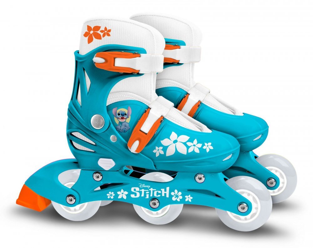 Stamp Role pentru copii cu roti din PVC si sistem de reglare model Stitch masura 27-30