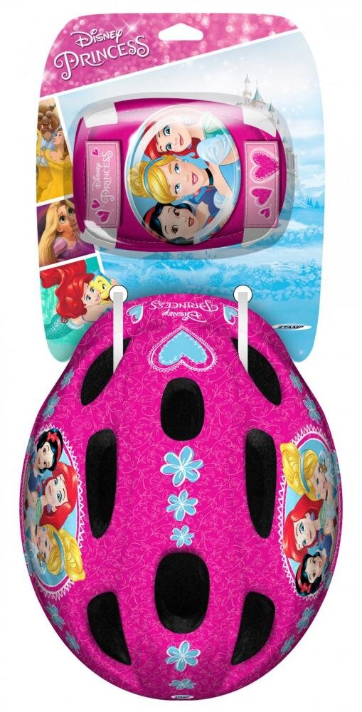 Stamp Set Combo Disney Princess casca reglabila genunchiere si cotiere 3-6 ani