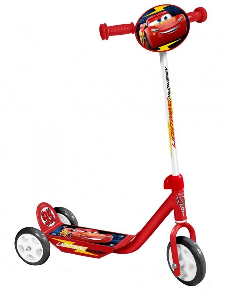 Stamp Trotineta Disney Cars McQueen cadru din otel placa antiderapanta ghidon reglabil manere ergonomice greutate admisa 20 kg