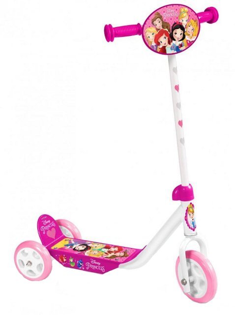 Stamp Trotineta Disney Princess cu 3 roti cadru din otel placa antiderapanta ghidon reglabil manere ergonomice greutate admisa 20 kg