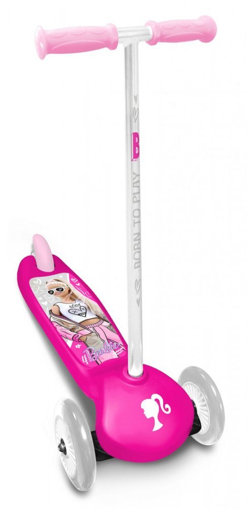 Stamp Trotineta intuitiva Barbie Pink platforma antiderapanta greutate suportata 50 kg varsta 2 ani+
