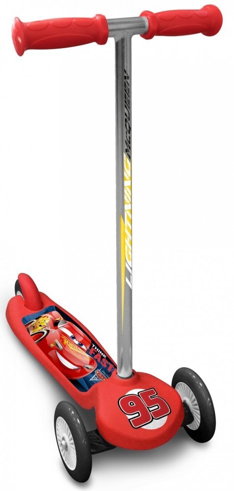 Stamp Trotineta intuitiva Disney Cars cu 3 roti platforma antiderapanta greutate admisa 20 kg