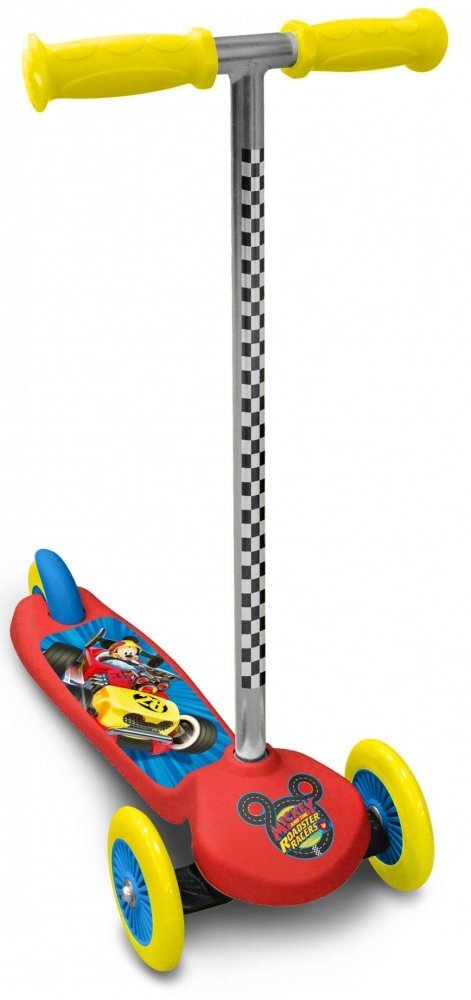 Stamp Trotineta intuitiva Mickey Mouse cu 3 roti platforma antiderapanta greutate admisa 20 kg