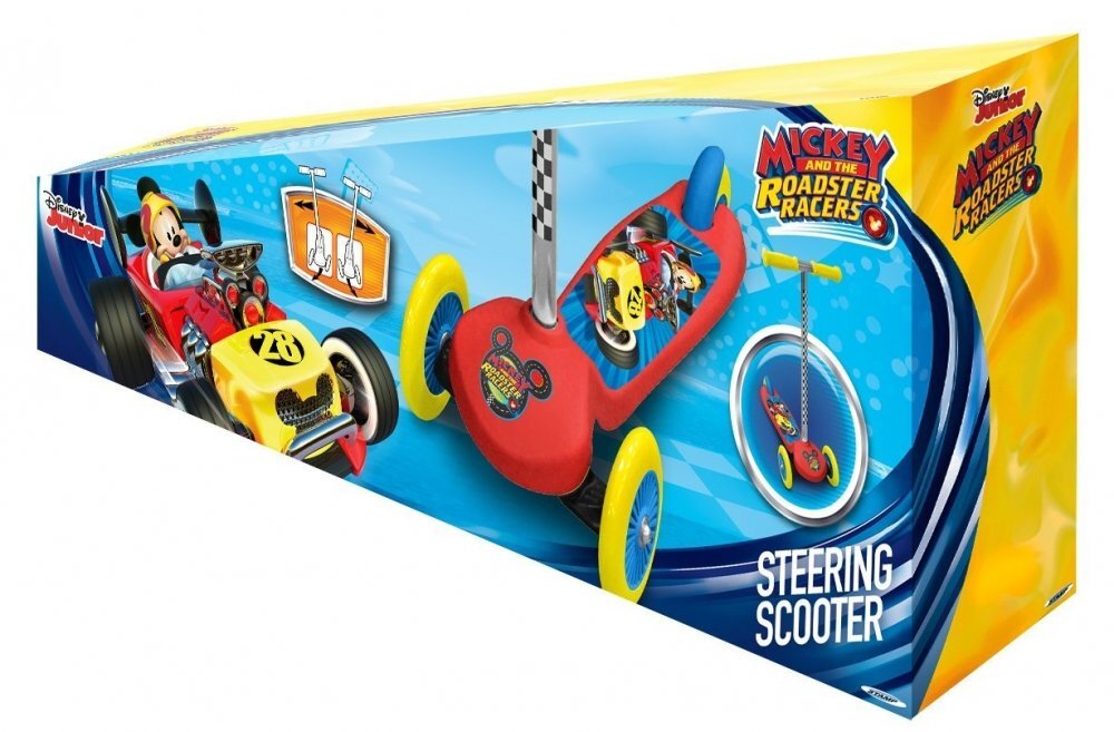 Stamp Trotineta intuitiva Mickey Mouse cu 3 roti platforma antiderapanta greutate admisa 20 kg
