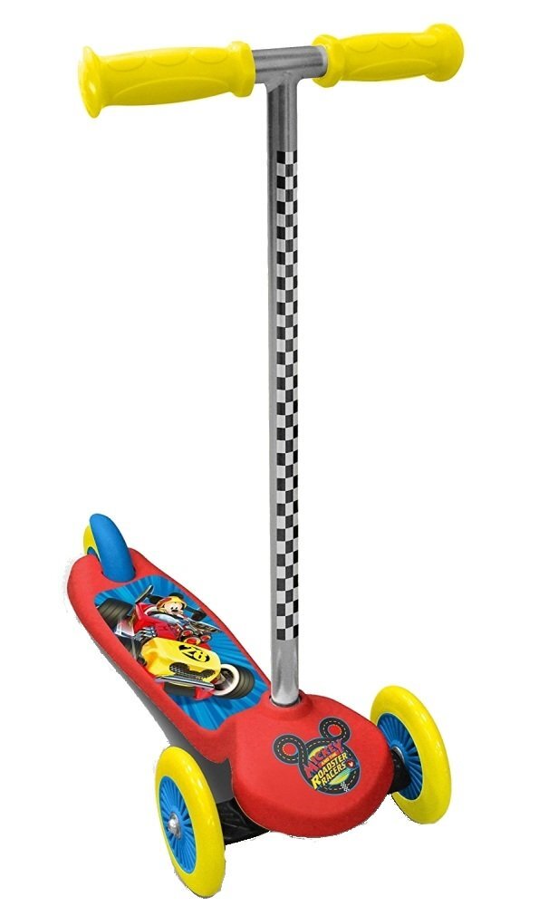 Stamp Trotineta intuitiva Mickey Mouse cu 3 roti platforma antiderapanta greutate admisa 20 kg