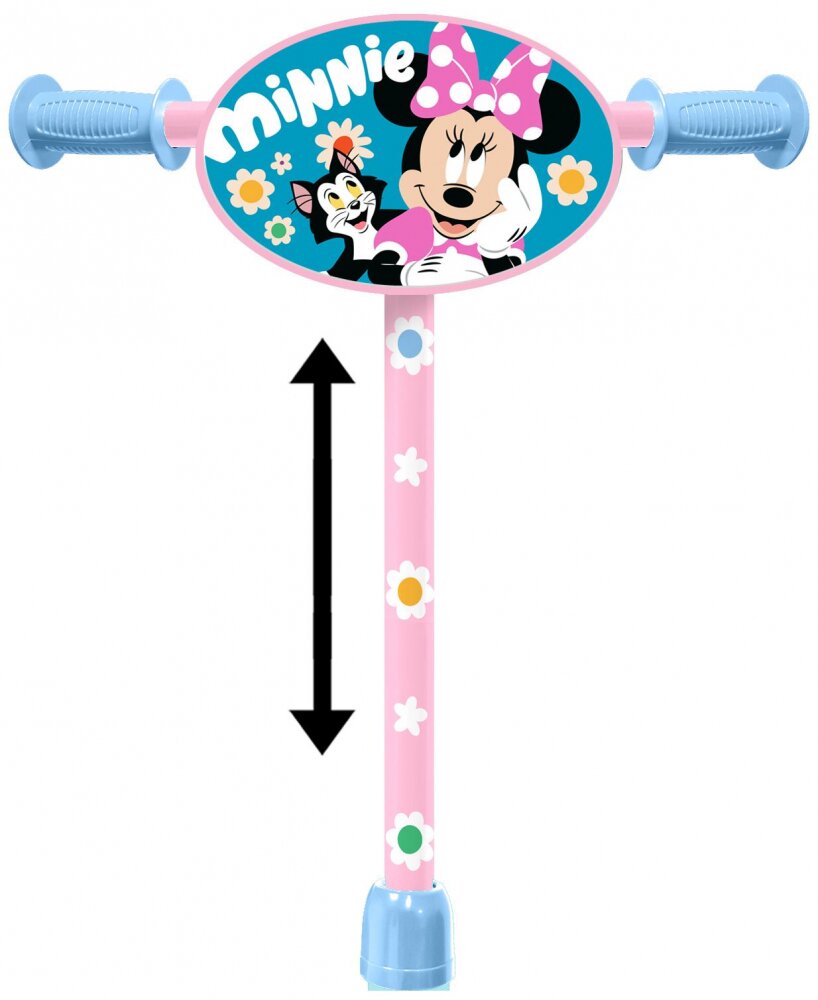 Stamp Trotineta Minnie cu 3 roti cadru din otel placa antiderapanta ghidon reglabil manere ergonomice greutate admisa 20 kg