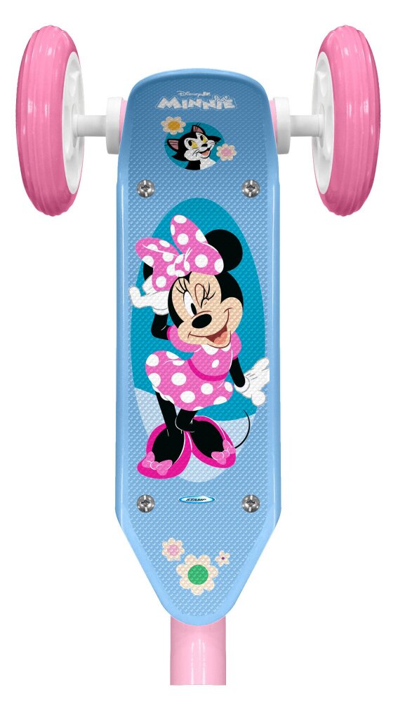 Stamp Trotineta Minnie cu 3 roti cadru din otel placa antiderapanta ghidon reglabil manere ergonomice greutate admisa 20 kg