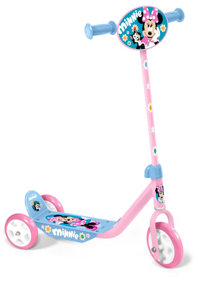 Stamp Trotineta Minnie cu 3 roti cadru din otel placa antiderapanta ghidon reglabil manere ergonomice greutate admisa 20 kg