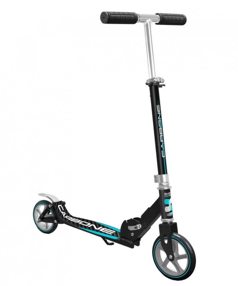 Stamp Trotineta pliabila cu suspensie dubla Skids Control Carbone ghidon reglabil cric greutate admisa 100 kg