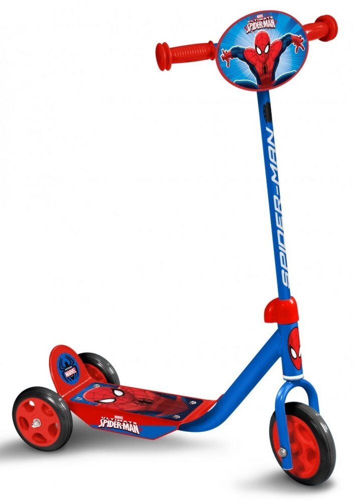 Stamp Trotineta Spiderman ghidon reglabil cadru din otel platforma antiderapanta manere ergonomice greutate suportata 20 kg