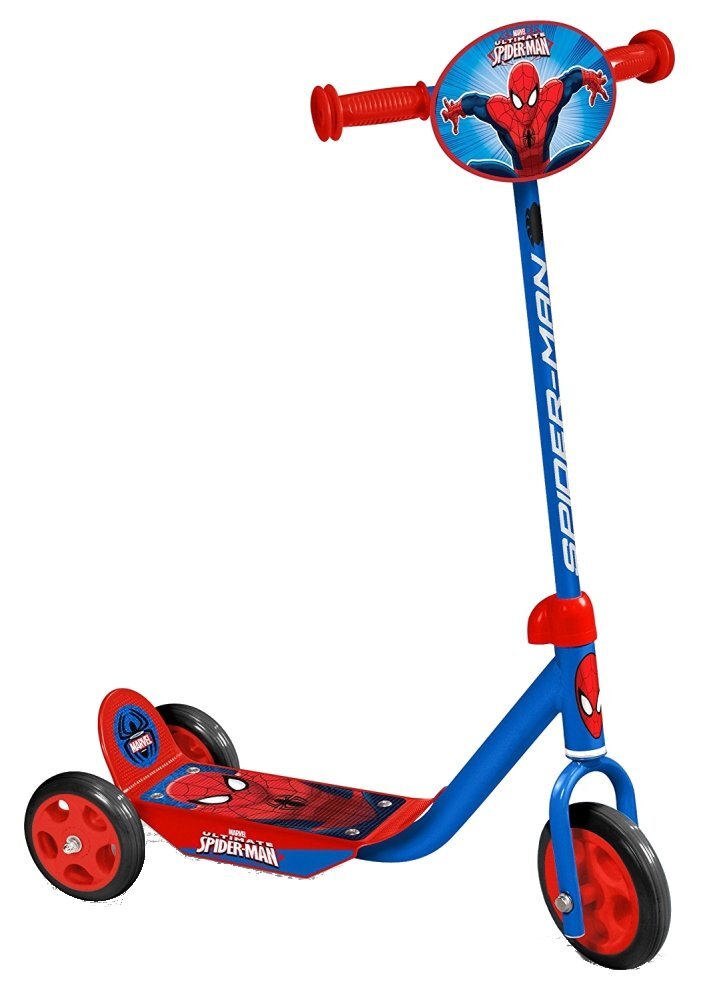 Stamp Trotineta Spiderman ghidon reglabil cadru din otel platforma antiderapanta manere ergonomice greutate suportata 20 kg