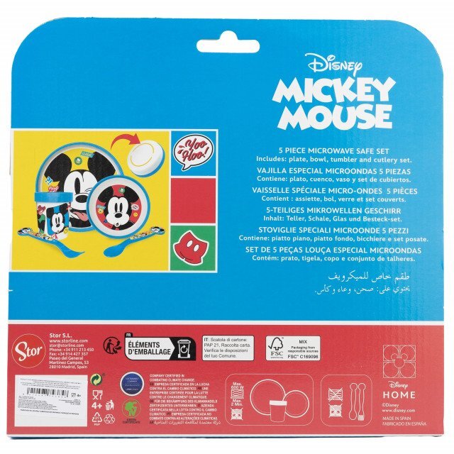 Stor Set de masa premium antiderapant 5 piese Mickey Mouse Fun-Tastic