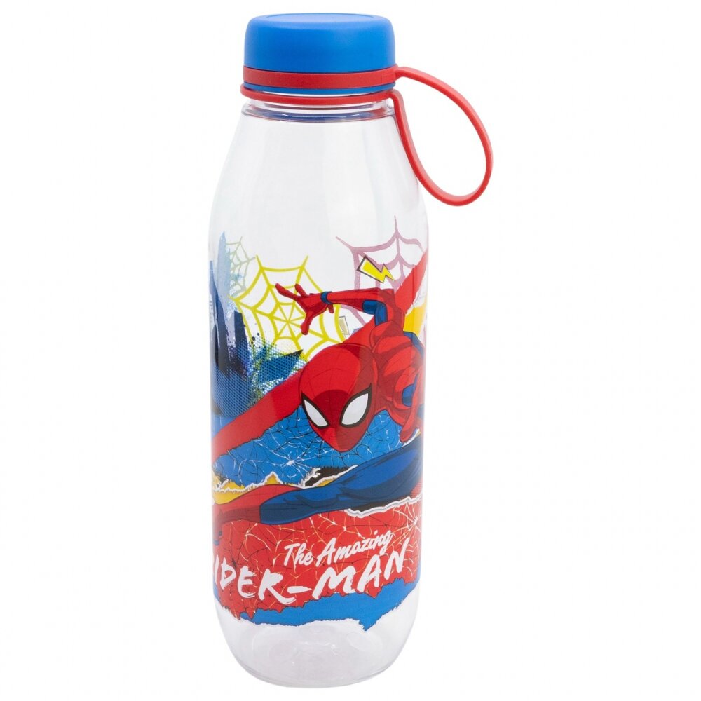 Stor Sticla de apa pentru copii Spiderman 650 ml cu maner si capac din silicon