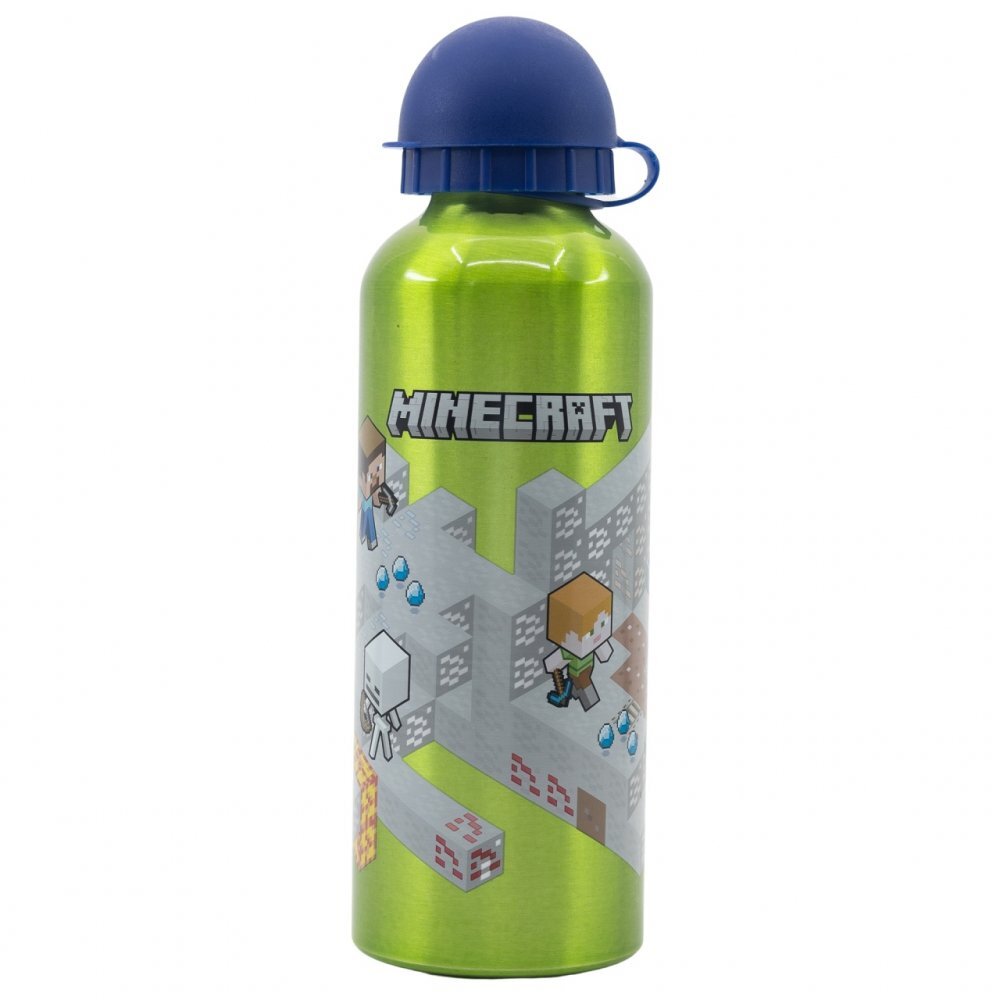 Stor Sticla din aluminiu 530 ml Minecraft Verde
