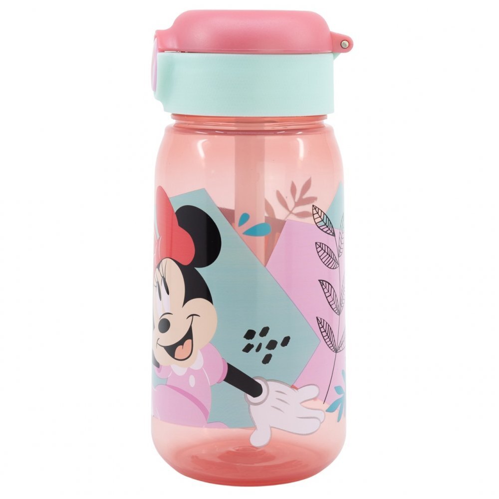 Stor Sticla din plastic cu pai si capac automat 510 ml Minnie Mouse 3 ani+