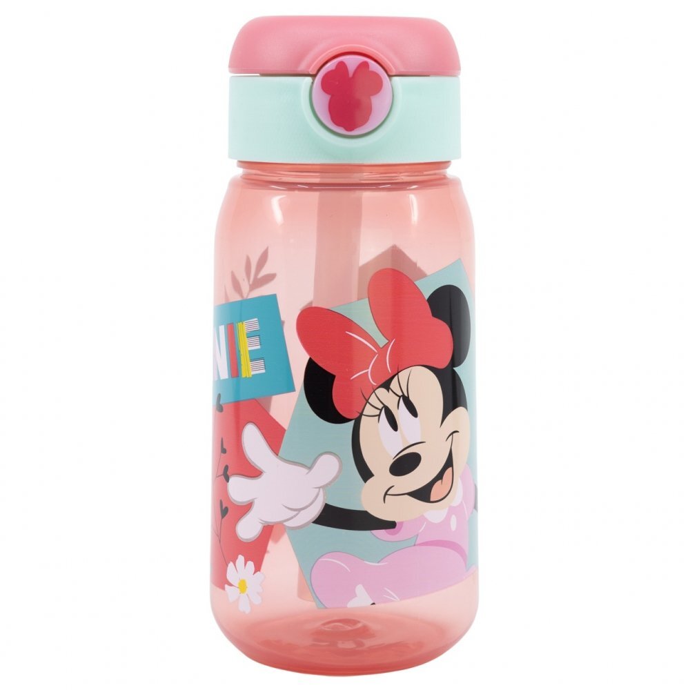 Stor Sticla din plastic cu pai si capac automat 510 ml Minnie Mouse 3 ani+