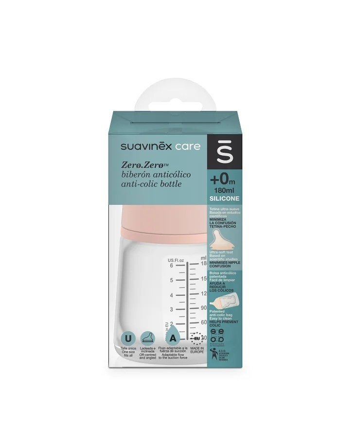 Suavinex Biberon cu debit variabil Zero 180 ml