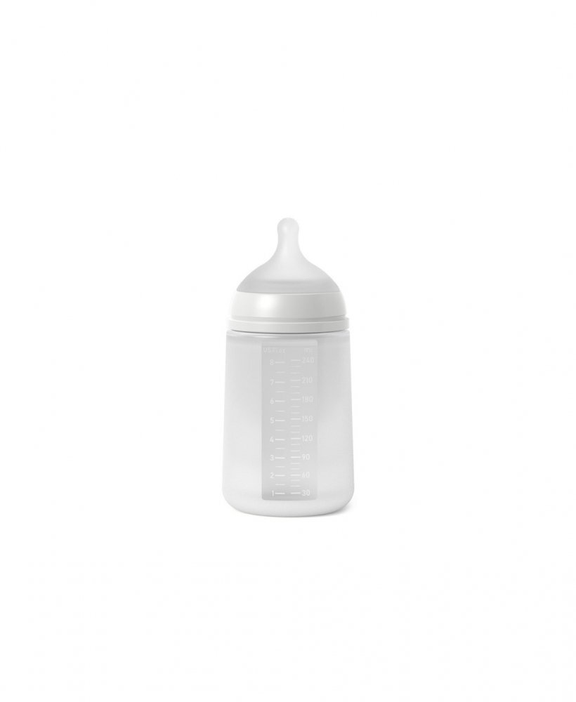 Suavinex Biberon din silicon 240ml Colour Essence SX Pro debit mediu transparent