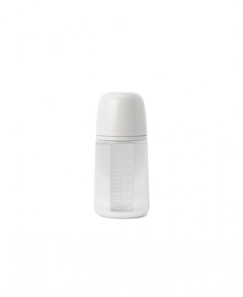 Suavinex Biberon din silicon 240ml Colour Essence SX Pro debit mediu transparent