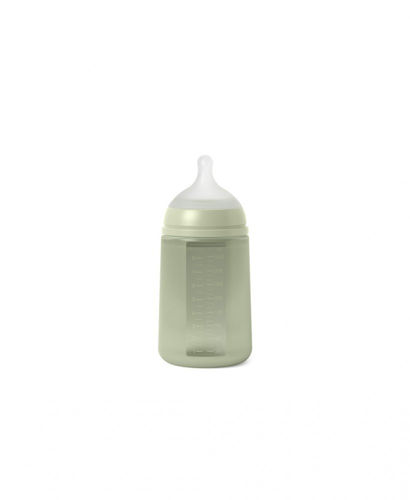 Suavinex Biberon din silicon 240ml Colour Essence SX Pro debit mediu verde