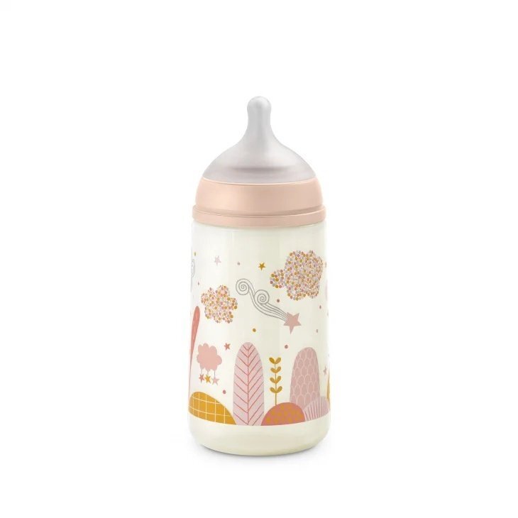 Suavinex Biberon tetina fiziologica SX Pro Dreams debit mediu 270 ml piersica