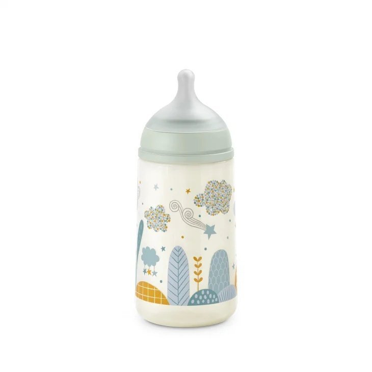 Suavinex Biberon tetina fiziologica SX Pro Dreams debit mediu 270 ml verde