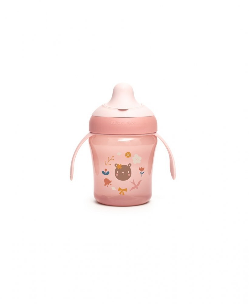 Suavinex Cana de antrenament Forest 200 ml roz
