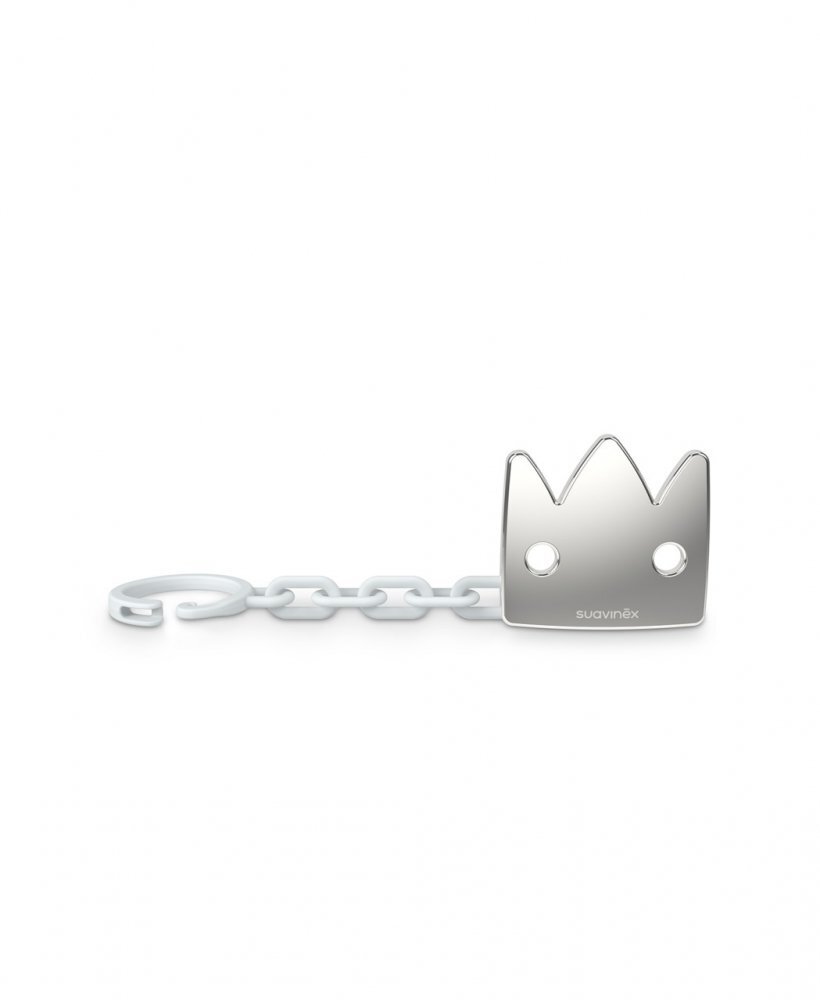 Suavinex Lantisor pentru suzeta cu clips Spread Joy coroana