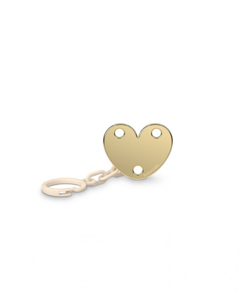 Suavinex Lantisor pentru suzeta cu clips Spread Joy inima