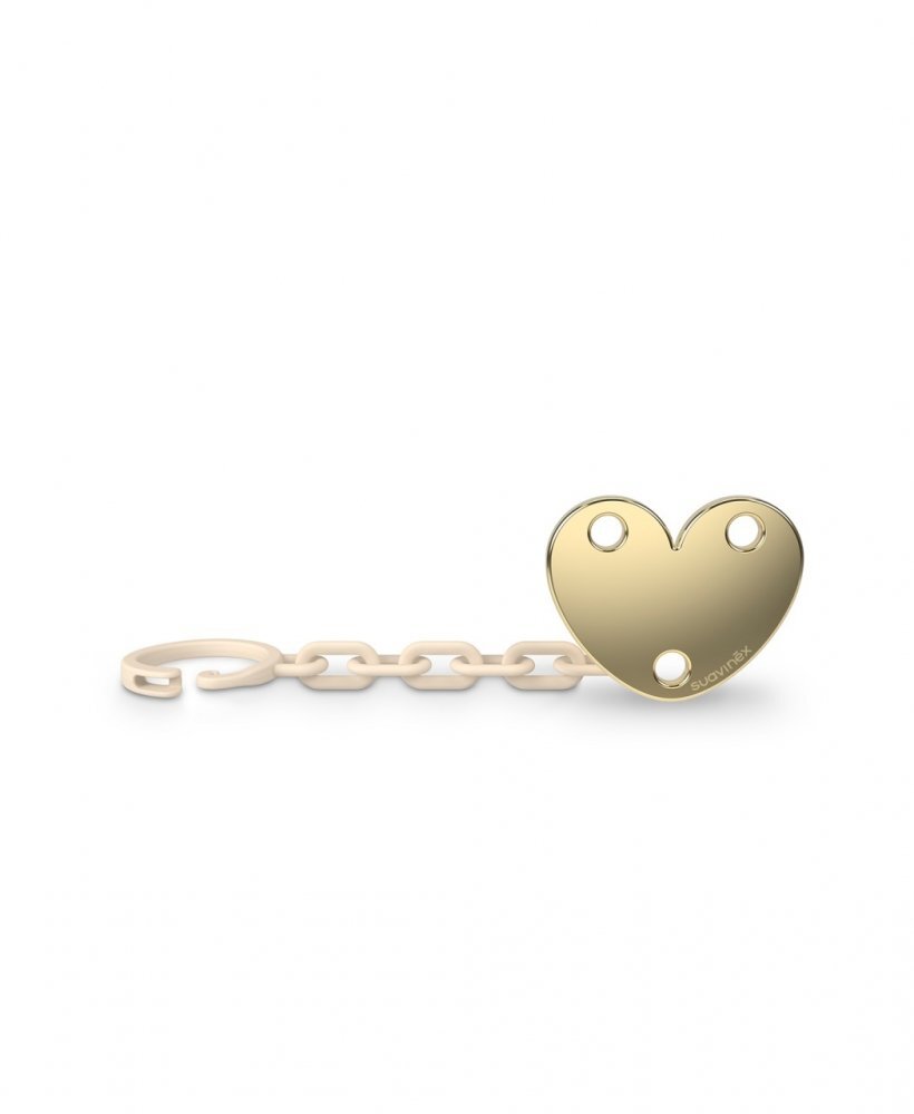 Suavinex Lantisor pentru suzeta cu clips Spread Joy inima