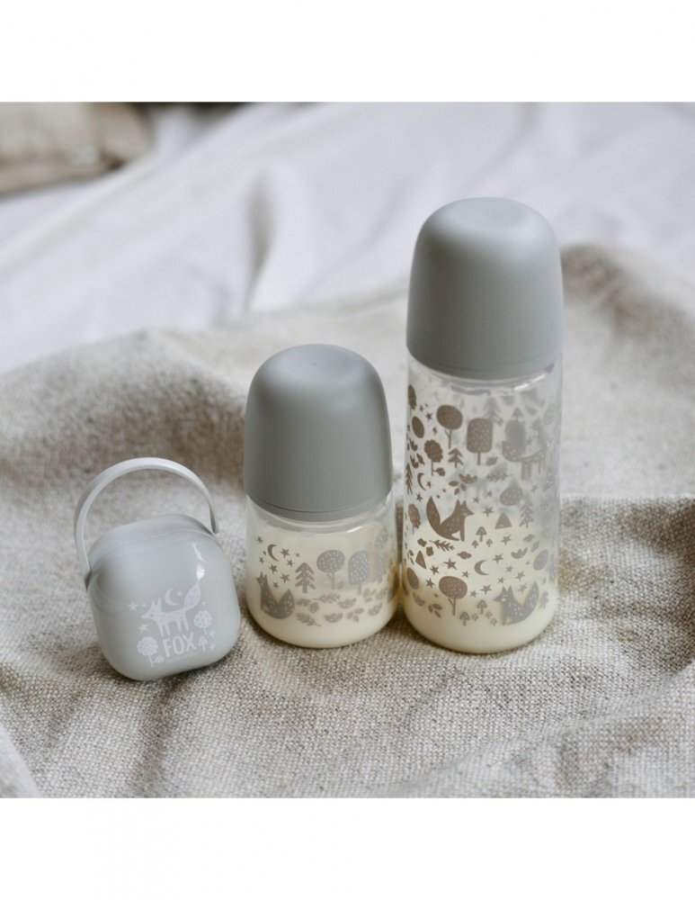 Suavinex Set cadou biberon 150 ml + biberon 270 ml + suzeta Fox