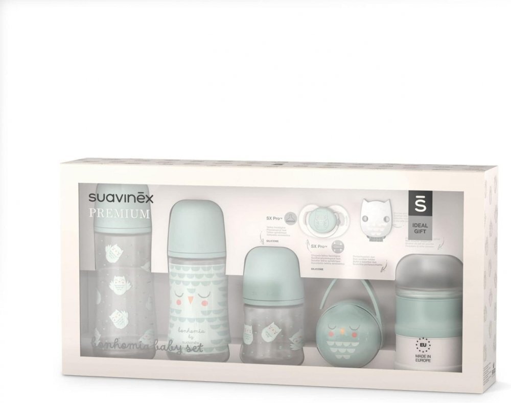 Suavinex Set cadou Bonhomia 7 piese menta
