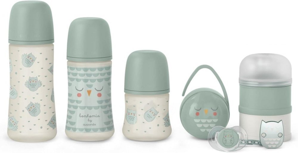 Suavinex Set cadou Bonhomia 7 piese menta