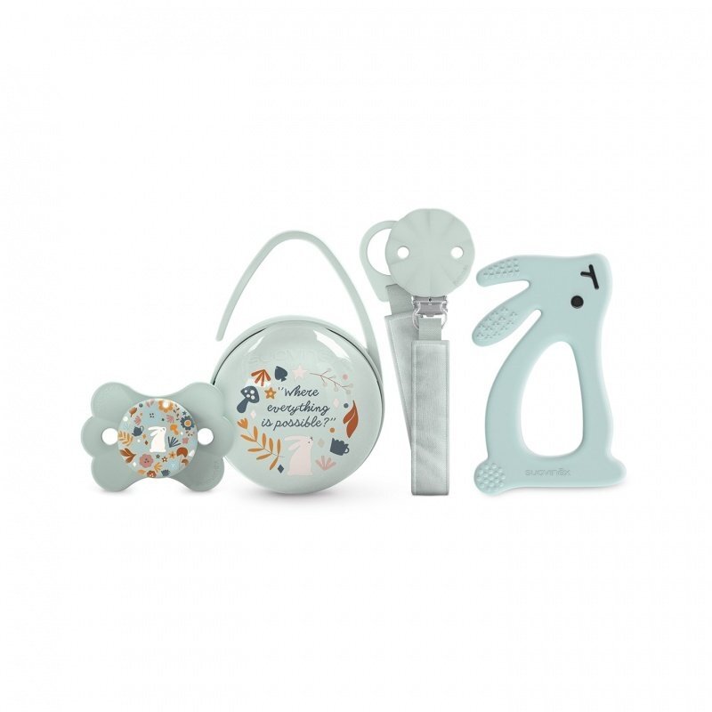 Suavinex Set cadou pentru bebelusi Wonderland albastru