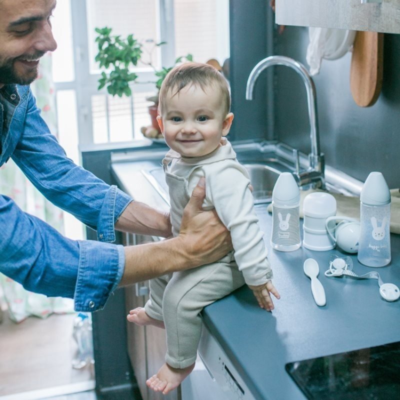 Suavinex Set hranire nou nascut Hygge Welcome baby gri