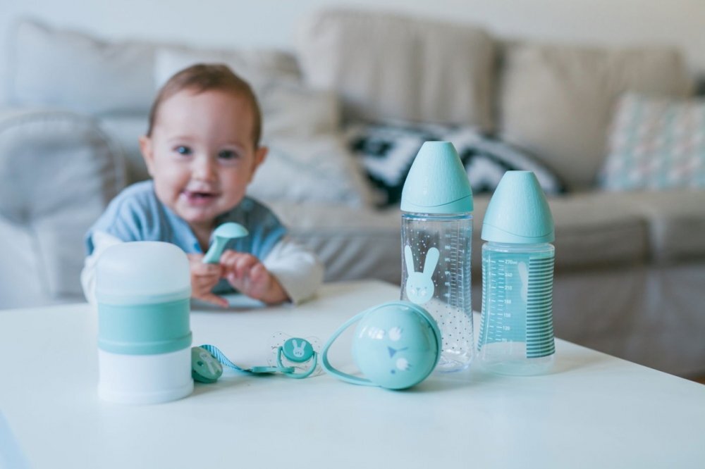 Suavinex Set hranire nou nascut Hygge Welcome baby verde