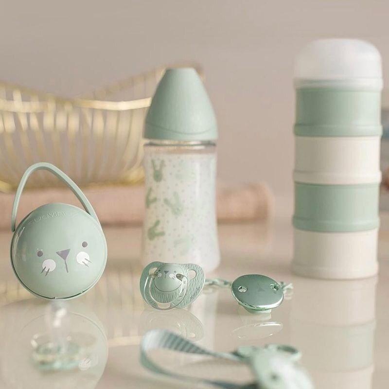 Suavinex Set hranire nou nascut Hygge Welcome baby verde
