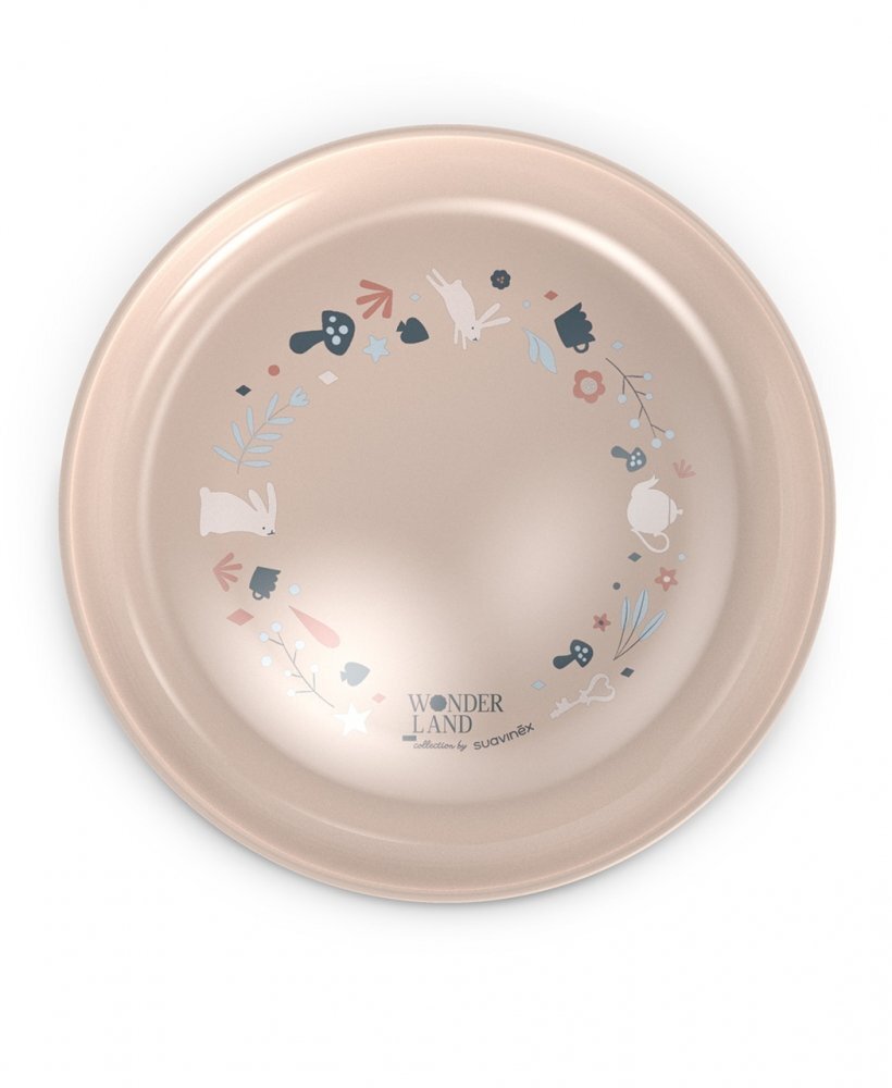 Suavinex Set pentru masa roz +6 luni Go natural