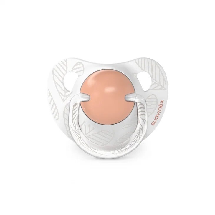 Suavinex Suzeta anatomica din silicon 2 buc pentru 6-18 luni Dreams piersica