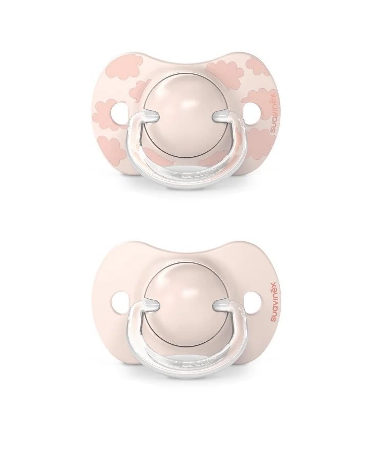 Suavinex Suzeta fiziologica SX Pro din silicon 2 buc 0-6 luni roz Dreams