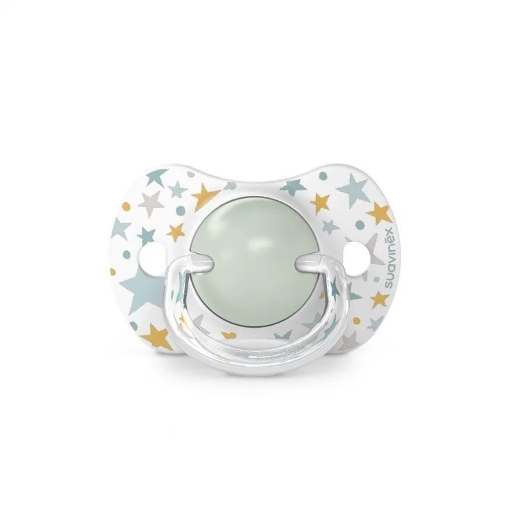 Suavinex Suzeta fiziologica SX Pro din silicon 2 buc 6-18 luni Dreams verde