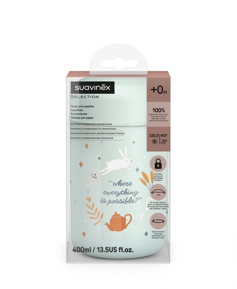 Suavinex Termos alimentar Wonder 400 ml verde