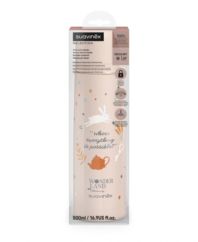 Suavinex Termos pentru lichide Wonder 500 ml roz
