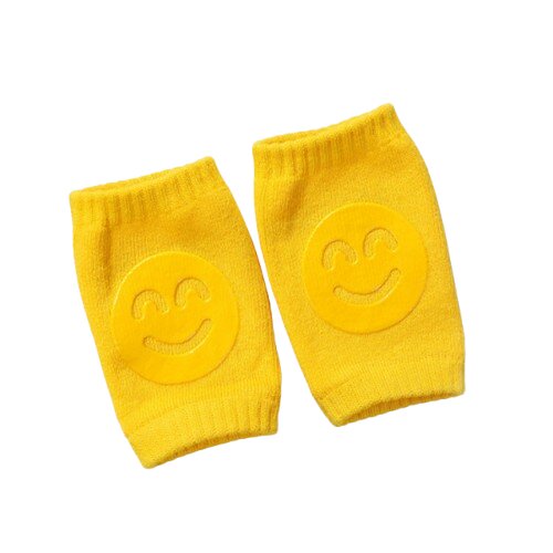 SuperBaby Genunchiere cu silicon pentru bebe Smile 0-12 luni Galben